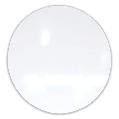 Coda Low Profile Circular Non-magnetic Glassboard, 36 Diameter, White Surface, Ships In 7-10 Business Days