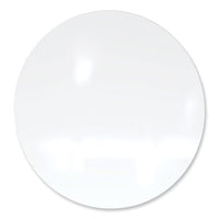 Coda Low Profile Circular Non-magnetic Glassboard, 48 Diameter, White Surface, Ships In 7-10 Business Days