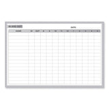 In/out Magnetic Whiteboard, 72.5 X 48.5, White/gray Surface, Satin Aluminum Frame, Ships In 7-10 Business Days