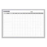 In/out Magnetic Whiteboard, 96.5 X 48.5, White/gray Surface, Satin Aluminum Frame, Ships In 7-10 Business Days