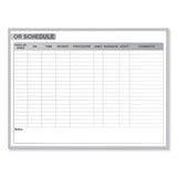 Or Schedule Magnetic Whiteboard, 72.5 X 48.5, White/gray Surface, Satin Aluminum Frame, Ships In 7-10 Business Days