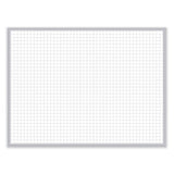 1 X 1 Grid Magnetic Whiteboard, 48.5 X 36.5, White/gray Surface, Satin Aluminum Frame, Ships In 7-10 Business Days