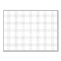 1 X 1 Grid Magnetic Whiteboard, 96.5 X 48.5, White/gray Surface, Satin Aluminum Frame, Ships In 7-10 Business Days