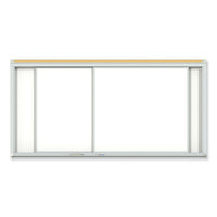 Horizontal Sliding Porcelain Magnetic Whiteboard, 144 X 48, White Surface, Satin Aluminum Frame, Ships In 7-10 Business Days