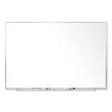 Magnetic Porcelain Whiteboard With Satin Aluminum Frame, 36 X 24, White Surface, Ships In 7-10 Business Days