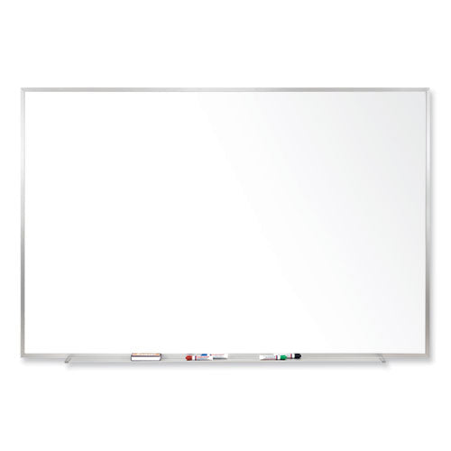 Magnetic Porcelain Whiteboard With Satin Aluminum Frame, 36 X 24, White Surface, Ships In 7-10 Business Days