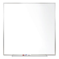 Magnetic Porcelain Whiteboard With Satin Aluminum Frame, 48.5 X 48.5, White Surface, Ships In 7-10 Business Days