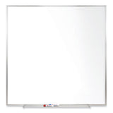 Magnetic Porcelain Whiteboard With Satin Aluminum Frame, 48.5 X 48.5, White Surface, Ships In 7-10 Business Days