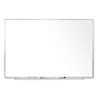 Magnetic Porcelain Whiteboard With Satin Aluminum Frame, 60.5 X 48.5, White Surface, Ships In 7-10 Business Days