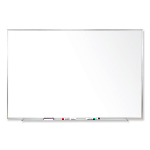 Magnetic Porcelain Whiteboard With Satin Aluminum Frame, 60.5 X 48.5, White Surface, Ships In 7-10 Business Days