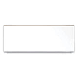 Magnetic Porcelain Whiteboard With Satin Aluminum Frame And Map Rail, 144.59 X 60.47, White Surface, Ships In 7-10 Bus Days