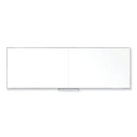 Non-magnetic Whiteboard With Aluminum Frame, 144.63 X 48.47, White Surface, Satin Aluminum Frame, Ships In 7-10 Business Days