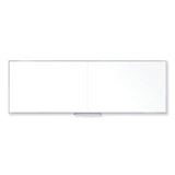 Non-magnetic Whiteboard With Aluminum Frame, 144.63 X 48.47, White Surface, Satin Aluminum Frame, Ships In 7-10 Business Days