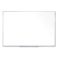 Non-magnetic Whiteboard With Aluminum Frame, 60.63 X 48.47, White Surface, Satin Aluminum Frame, Ships In 7-10 Business Days