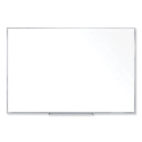 Non-magnetic Whiteboard With Aluminum Frame, 72.63 X 48.47, White Surface, Satin Aluminum Frame, Ships In 7-10 Business Days