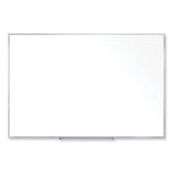 Non-magnetic Whiteboard With Aluminum Frame, 72.63 X 48.47, White Surface, Satin Aluminum Frame, Ships In 7-10 Business Days