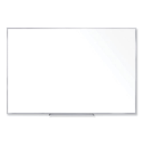 Non-magnetic Whiteboard With Aluminum Frame, 72.63 X 48.47, White Surface, Satin Aluminum Frame, Ships In 7-10 Business Days