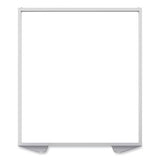 Floor Partition With Aluminum Frame, 48.06 X 2.04 X 53.86, White, Ships In 7-10 Business Days