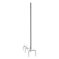 Clear Partition Extender With Attached Clamp, 48 X 3.88 X 30, Thermoplastic Sheeting