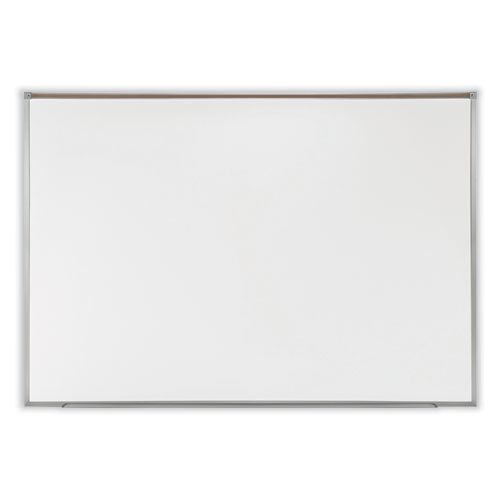 Proma Magnetic Porcelain Projection Whiteboard W/satin Aluminum Frame, 48.5 X 36.5, White Surface,ships In 7-10 Business Days