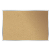 Natural Cork Bulletin Board With Frame, 60.5 X 48.5, Tan Surface, Oak Frame, Ships In 7-10 Business Days