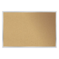 Natural Cork Bulletin Board With Frame, 72.5 X 48.5, Tan Surface, Natural Oak Frame, Ships In 7-10 Business Days