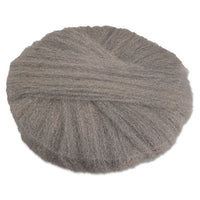 Radial Steel Wool Pads, Grade 0 (fine): Cleaning & Polishing, 20", Gray, 12-ct