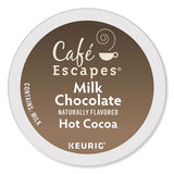 Café Escapes Milk Chocolate Hot Cocoa K-cups, 96-carton