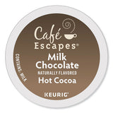 Café Escapes Milk Chocolate Hot Cocoa K-cups, 24-box