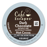 Dark Chocolate Hot Cocoa K-cups, 24-box, 4 Box-carton