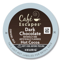 Dark Chocolate Hot Cocoa K-cups, 24-box, 4 Box-carton