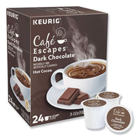 Dark Chocolate Hot Cocoa K-cups, 24-box, 4 Box-carton