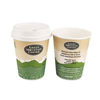 Eco-friendly Paper Hot Cups, 12oz, Green Mountain Design, Multi, 1000-carton