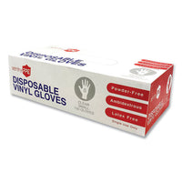 Single Use Vinyl Glove, Clear, Small, 1,000-carton