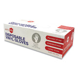 Single Use Vinyl Glove, Clear, Small, 1,000-carton