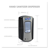 Ltx-12 Touch-free Dispenser, 1200 Ml, 5.75" X 4" X 10.5", Black