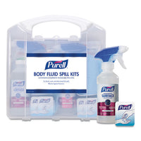 Body Fluid Spill Kit, 4.5" X 11.88" X 11.5", One Clamshell Case With 2 Single Use Refills-carton
