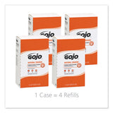 Natural Orange Pumice Hand Cleaner Refill, Citrus Scent, 2000ml, 4-carton