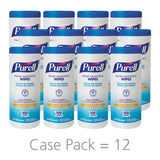 Premoistened Hand Sanitizing Wipes, 5.78" X 7", 100-canister, 12 Canisters-ct