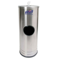 Dispenser Stand For Sanitizing Wipes, Holds 1500 Wipes, 10.25 X 10.25 X 14.5, Stainless Steel