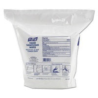 Hand Sanitizing Wipes, 6" X 8", White, Fresh Citrus Scent, 1200-refill Pouch, 2 Refills-carton