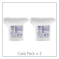 Hand Sanitizing Wipes, 6" X 8", White, Fresh Citrus Scent, 1200-refill Pouch, 2 Refills-carton