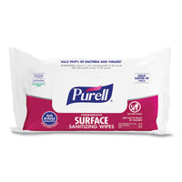Foodservice Surface Sanitizing Wipes, 7.4 X 9, Fragrance-free, 72-pouch, 12 Pouches-carton