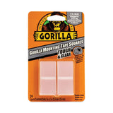 Tough And Clear Double-sided Mounting Tape, Holds Up To 0.58 Lb Per Pair (up To 7 Lb Per 24), 1" X 1", Clear, 24-pack