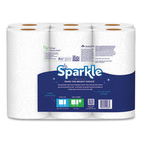 Pick-a-size Perforated Kitchen Triple Roll Towels With Thirst Pockets, 2-ply, 11 X 6, White, 165 Sheets-roll, 6 Rolls-pack