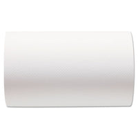 Hardwound Paper Towel Roll, Nonperforated, 9 X 400ft, White, 6 Rolls-carton