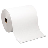 Hardwound Paper Towel Roll, Nonperforated, 9 X 400ft, White, 6 Rolls-carton