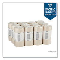 Pacific Blue Basic Perforated Paper Towel, 11 X 8 4-5, Brown, 250-roll, 12 Rl-ct
