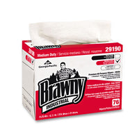 Brawny Ind. Airlaid Med-duty Wipers, Cloth, 9 1-5 X 12 2-5, We, 128-bx, 10 Bx-ct