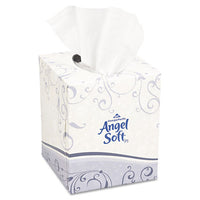 Premium Facial Tissue, 2-ply, White, Cube Box, 96 Sheets-box